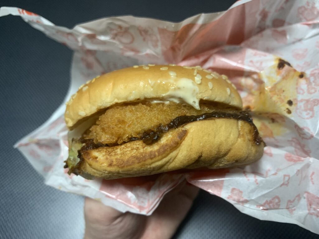 マクドナルド　平成バーガー　ごまえび画像説明２